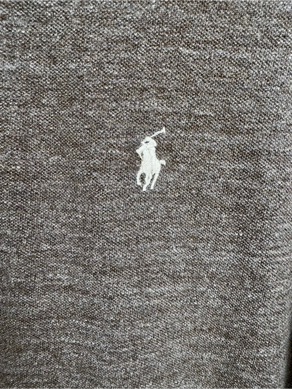 Polo Ralph Lauren Men’s Brown Heather Polo Shirt Size M 100% Cotton Classic Fit